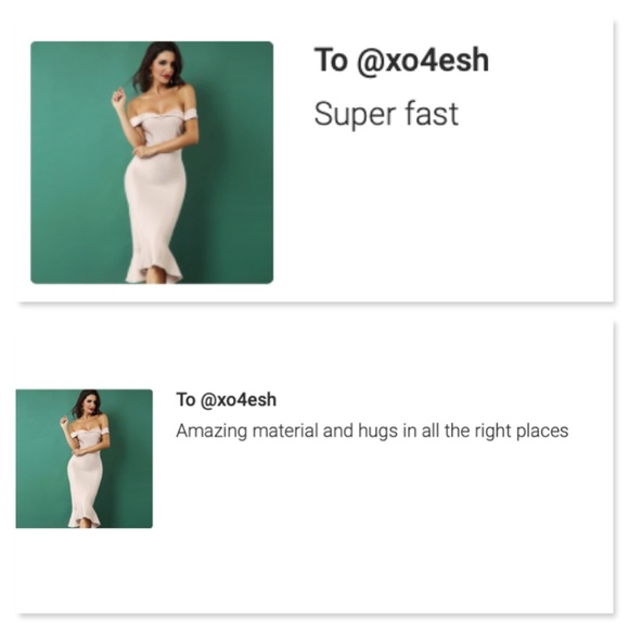 Bandage Off Shoulder Midi Mermaid Dress Blush Nude - Picture 8 of 9